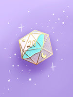 D20 Dungeons and Dragons Hard Enamel Pin