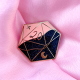 D20 Dungeons and Dragons Hard Enamel Pin