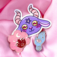 Kawaii Goat Satanic Sticker