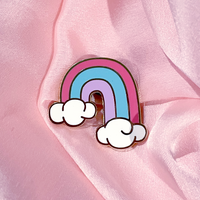 Rainbow Gold Hard Enamel Pin