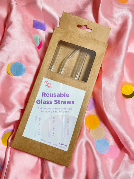 PEACH GLASS STRAW - Custom Straws, Reusable Straw