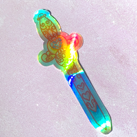 Magical Dagger Holographic Sticker