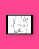 Thicc Digital Coloring Page